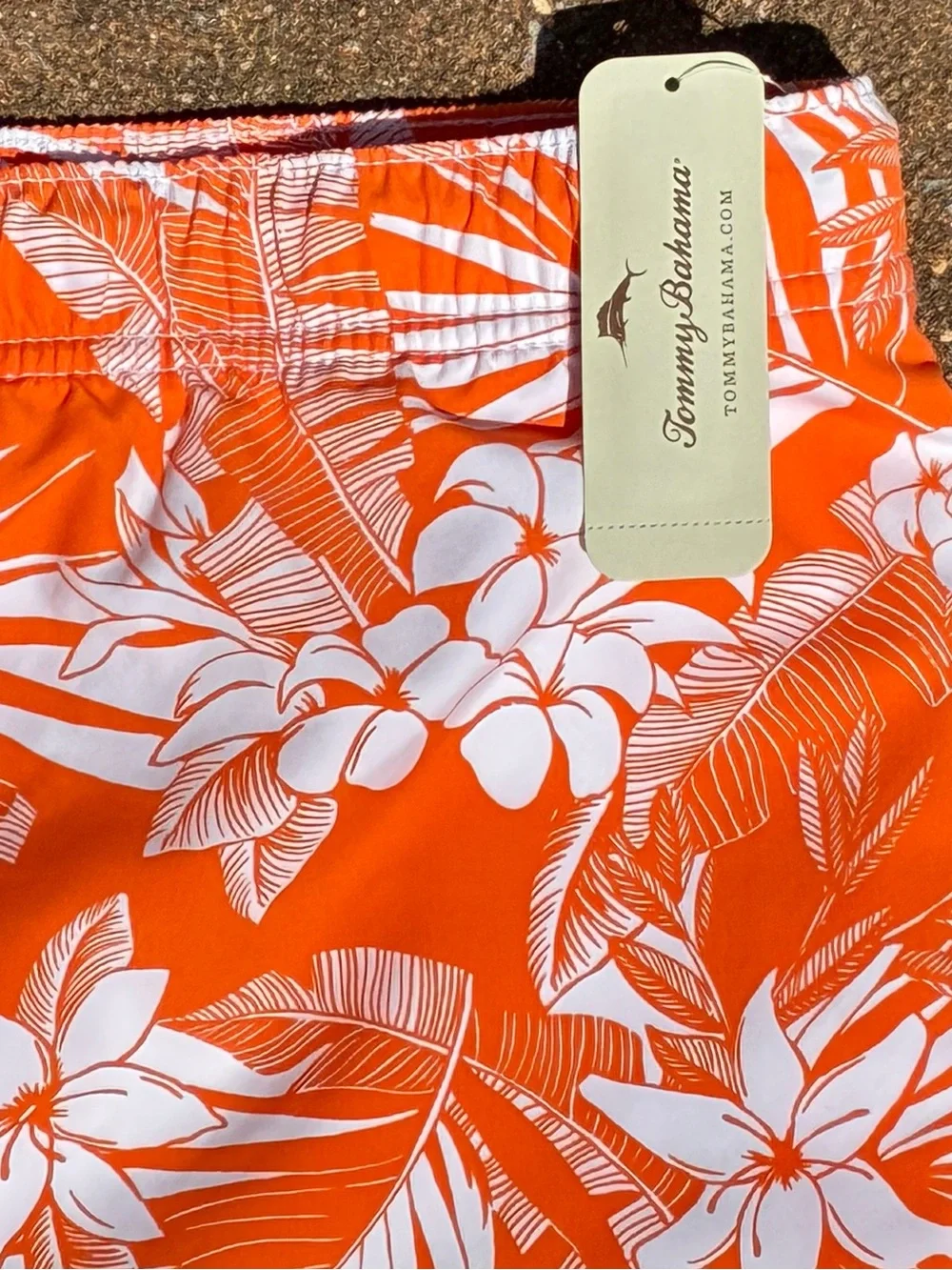 NEW Tommy Bahama Men's 2XL - XXL Naples Plumeria Paradise Swim Trunks Shorts